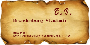 Brandenburg Vladimir névjegykártya